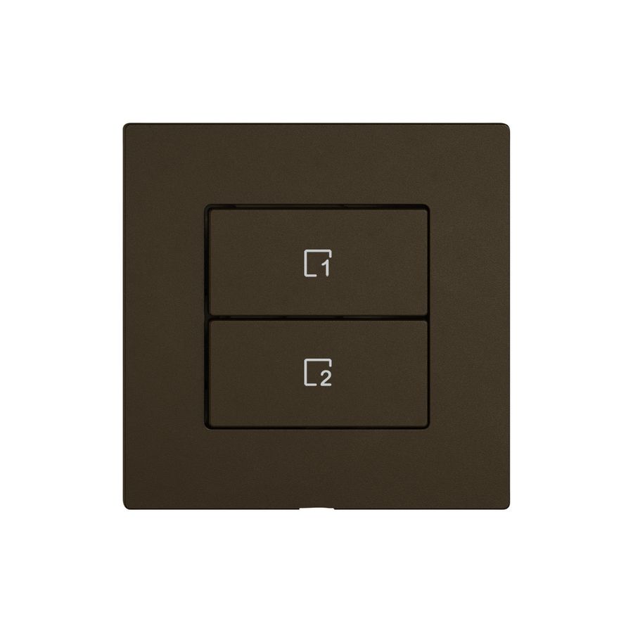 Commande pour poussoir scènes EDIZIO.liv Wiser SNAPFIX® 2 sc.vert.WLAN 2T br