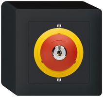 Contact pivotant à clé AP kallysto ARRÊT D'URGENCE noir