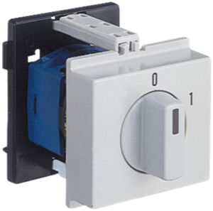 REG-Drehschalter K&N, 20A/690V 0/2L, Griff hgu, "0-1"