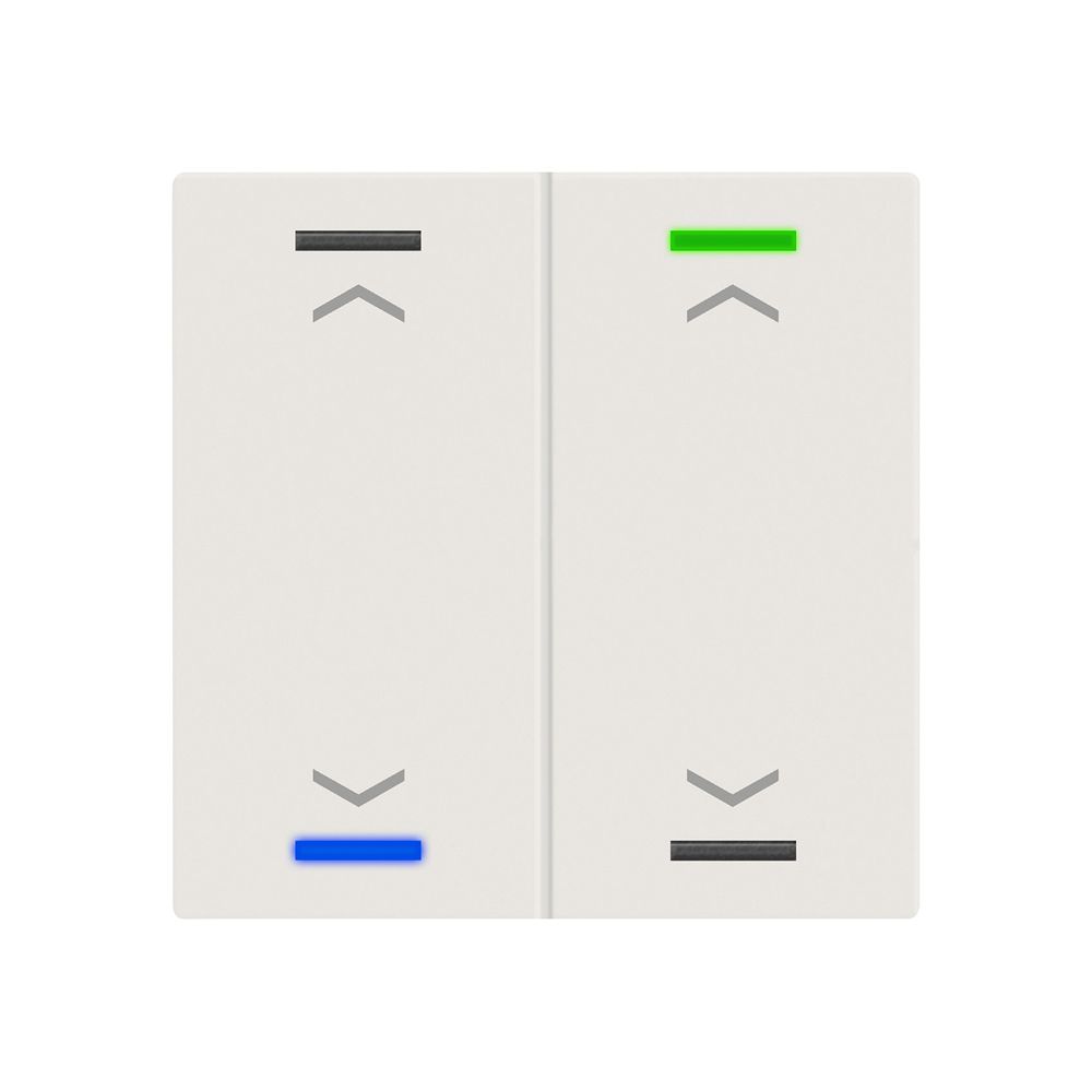 EB-Taster KNX RGBW MDT BE-TAL600211.A1 2T/4B weiss matt "Jalousie"