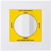 UP-Drehschalter kallysto.pro für Rauchabzug Text italienisch weiss