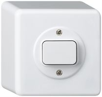 AP-Druckschalter basico 3/1L weiss