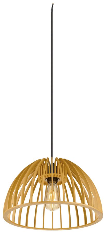 Pendelleuchte SLV WUD half round E27 1×60W direkt Ø380mm braun