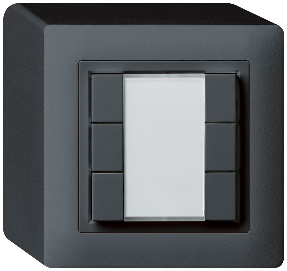 Poussoir universel AP 6×kallysto sans LED anthracite