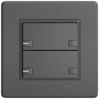 Pulsante universale INC EDIZIO.liv UNI SNAPFIX® 5…48V c.LED blu 2× com.2T grs