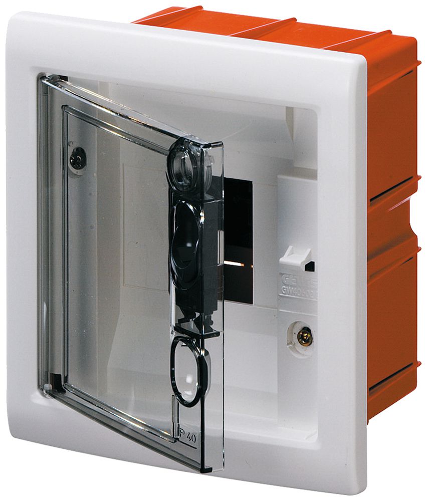 Coffret de distribution ENC Gewiss 40 CDI 1 rangée 4UM porte IP40 120×160×97mm