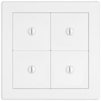 UP-Kombination EDIZIO.liv SNAPFIX® 2×2 156×156mm 4×blind weiss