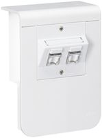 Geräteträger tehalit SL20115 2×Cat.6 CH, verkehrsweiss