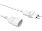 Câble de rallonge MOVE PVC 10A 230V 3×1mm² fiche T12 douille T13 3m blanc