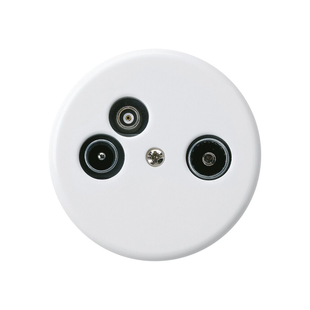 Antennendose TV-R-Daten basico A 2GHz 14db weiss