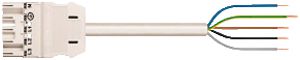 Anschlussleitung WINSTA MIDI 5×1.5mm² 16A 400V 1m Kod.A Stecker/frei weiss