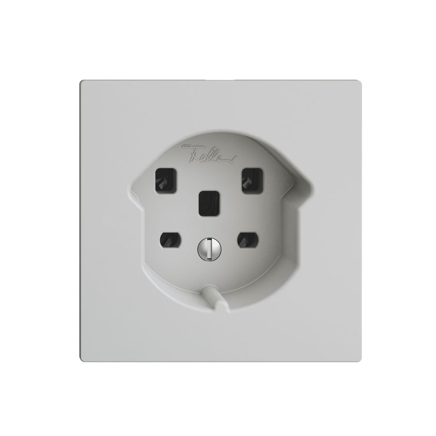 UP-Steckdose EDIZIOdue T25 16A hellgrau, Schraubklemmen