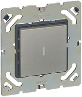 EB-Wechselschalter 3/1L ARTEOR, 10AX, 2 Module, m.Befestigungsplatte, magnesium