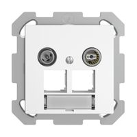 UP-Multimediadose EDIZIOdue FM EASYNET 4dB, f.2×RJ45 S-One, weiss