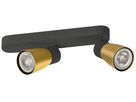 Spot SLV PURI 2.0 Dome CW GU10 2×6W REG 258×42×138mm nero/oro