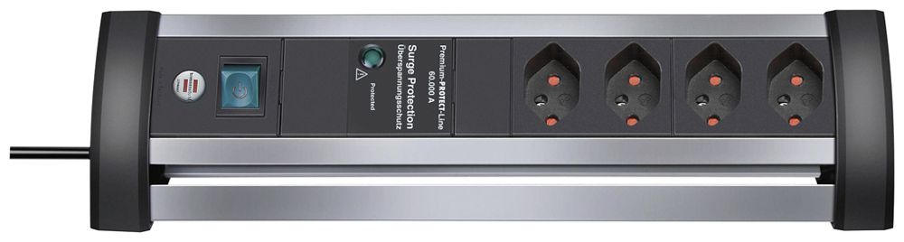 Prise multiple de table Brennenstuhl Alu-Office-Line I/O 4×T13 parasu.230V no/al