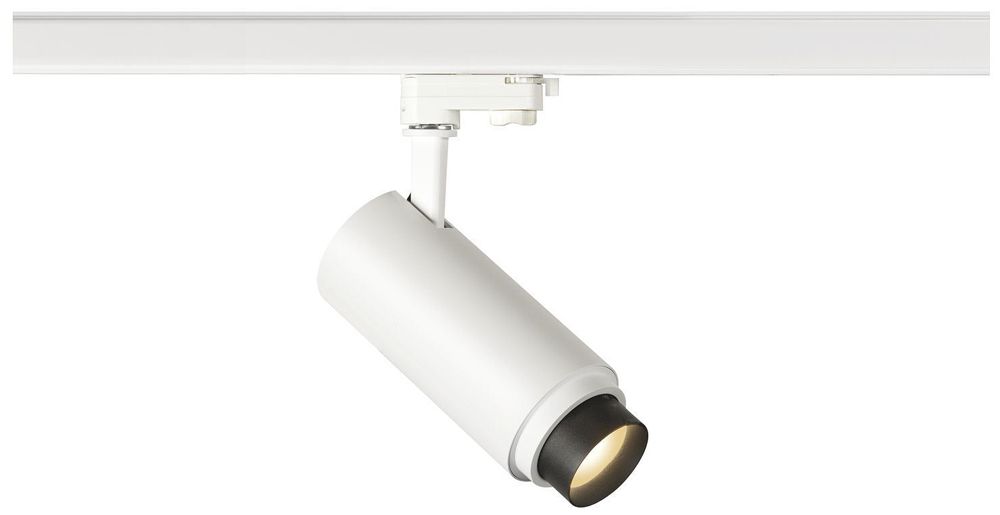 Projecteur LED SLV NUMINOS ZOOM M PHASE 20W 1800lm 3000K 15…60° 3-ph.blanc/noir