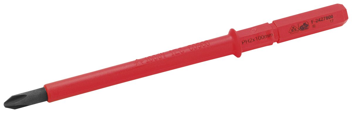 Lame interchangeable CIMCO VDE 1000V cruciforme PH 2×100mm pour dynamométrique