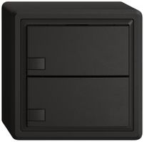 Poussoir universel AP EDIZIO.liv UNI SNAPFIX® 12…48V s.LED 2× comm.1T no