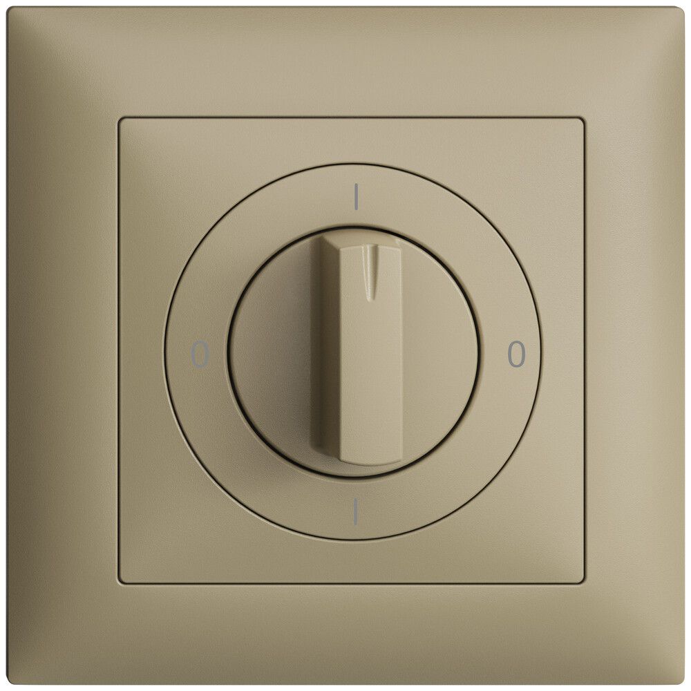 Frontset EDIZIOdue 0-1-0-1 sand 88×88mm für Drehschalter