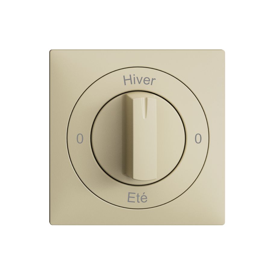 Kit front. 0-Hiver-0-Eté EDIZIOdue vanille, 60×60mm per interr.rot