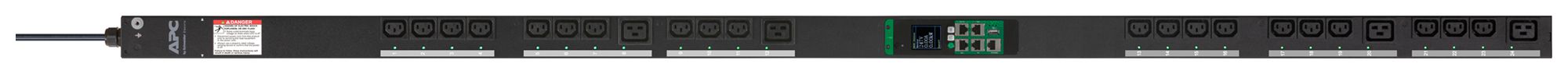 Prise multiple Easy PDU 55×1800×56mm 20×C13 4×C19 Metered-by-Outlet commut.16A