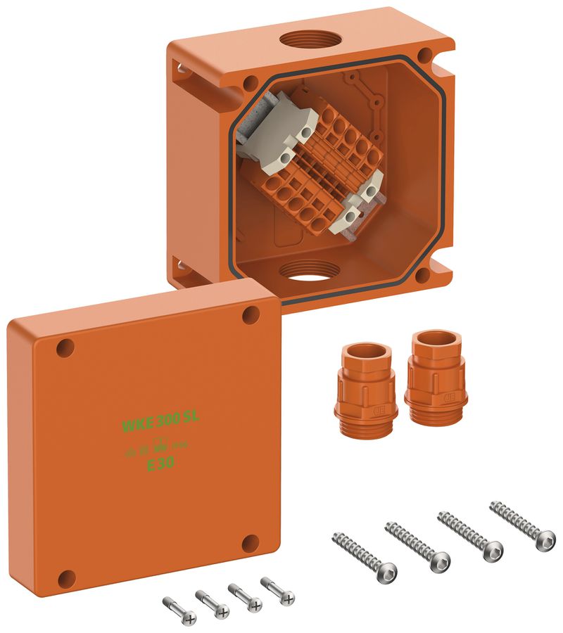 Boîte de dérivation AP Spelsberg WKE 302 SL 160×160mm×110mm IP66 orange