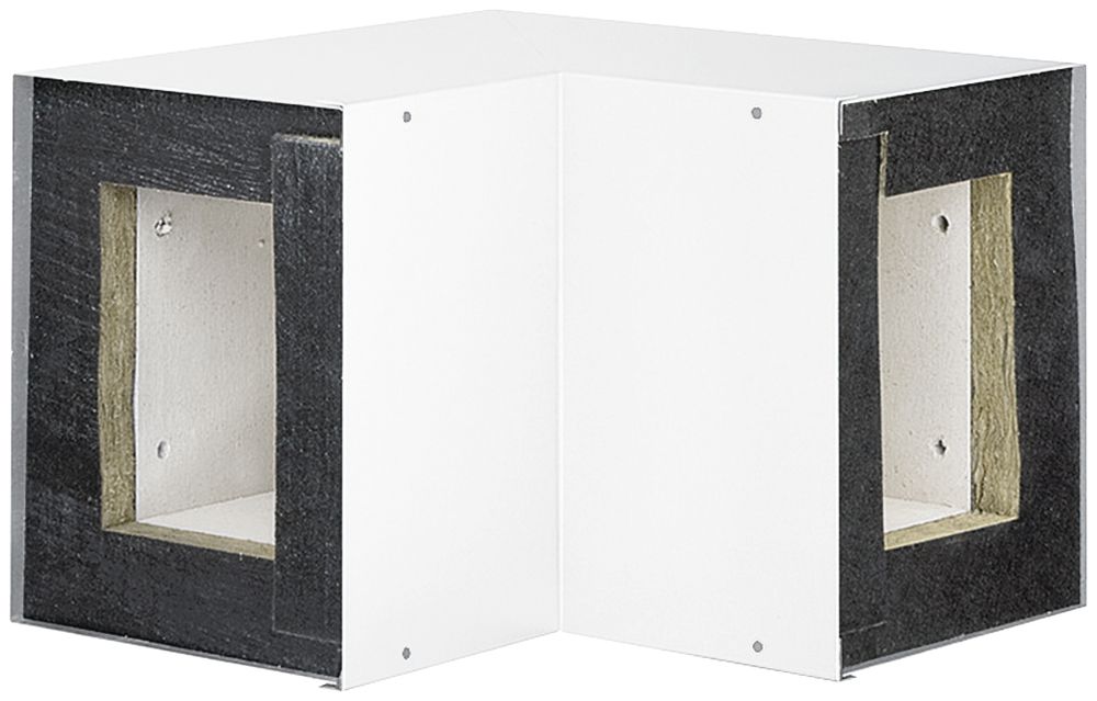 Inneneck tehalit FWK 90 E90/E30 100×160mm, verkehrsweiss