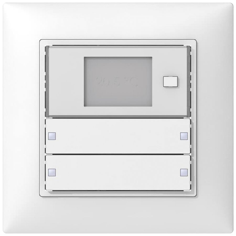 Termostato ambiente INC SIDUS KNX RTR Design tipo B, 2/4, bianco