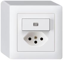 AP-Leuchtkombination AR/1L+T13 weiss kallysto mit Kinderschutz