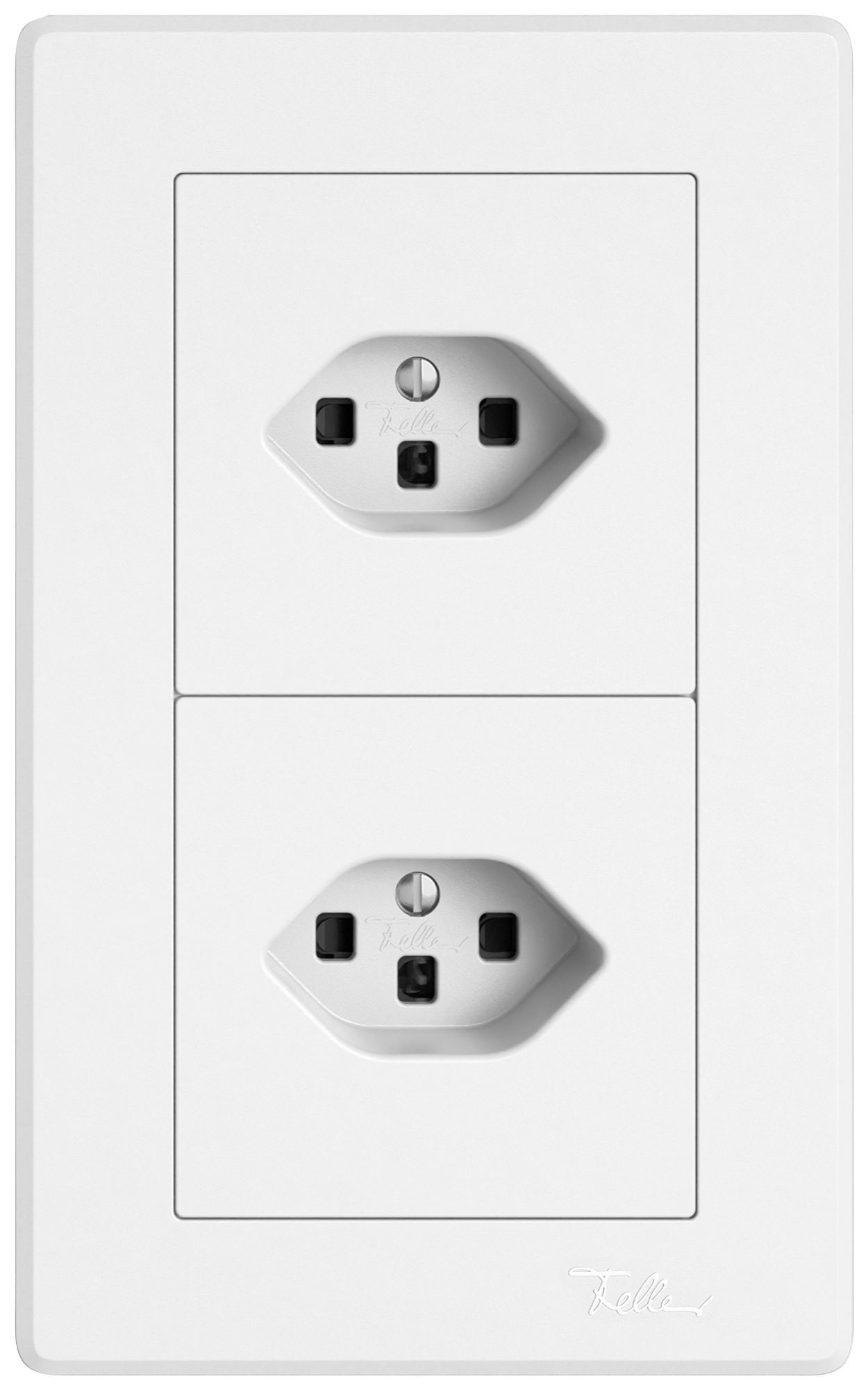 Combinaison ENC EDIZIO.liv SNAPFIX® 2×1 156×96mm 1×T23+1×T23 blanc