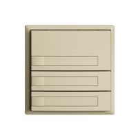 Poussoir KNX RGB EDUE, 250mW, s.LED, a.insert papier, 3×poussoir, 1×touche, van