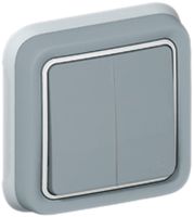 Interrupteur pour stores ENC PLEXO gris 2×AV/1L