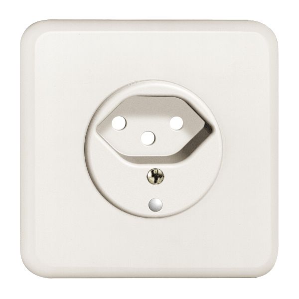 UP-Frontset FH 1×T13 weiss 86×86mm mit Linse