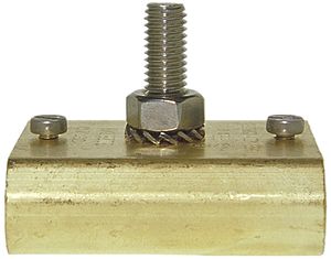 Borne de terre joignable Woertz 95mm² raccordement à boulon 1×1 rail DIN 35mm