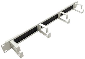 Kabelführungsbügel ROLINE 60×510×100mm Metall 1HE Bürstenleiste grau