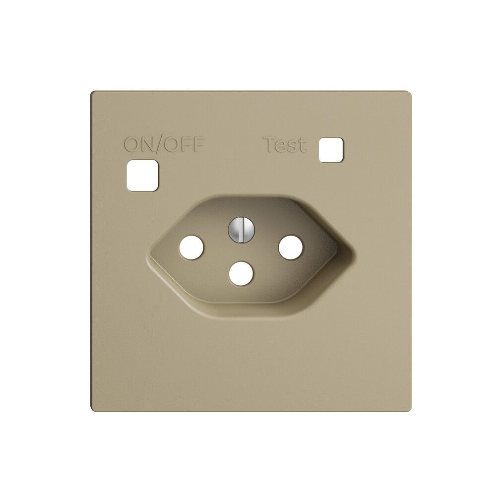 Frontset EDIZIOdue zu FI-Steckdose F, T13, sand