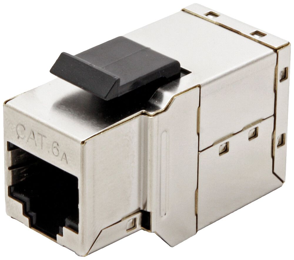 Module de couplage ROLINE RJ45 CAT6A Keystone blindé IDC argent