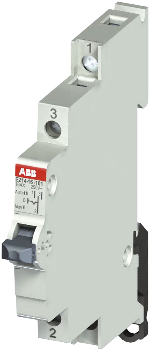 REG-Gruppenschalter ABB E214, 16A/250V 1L 1W, ½TE, "I-0-II"