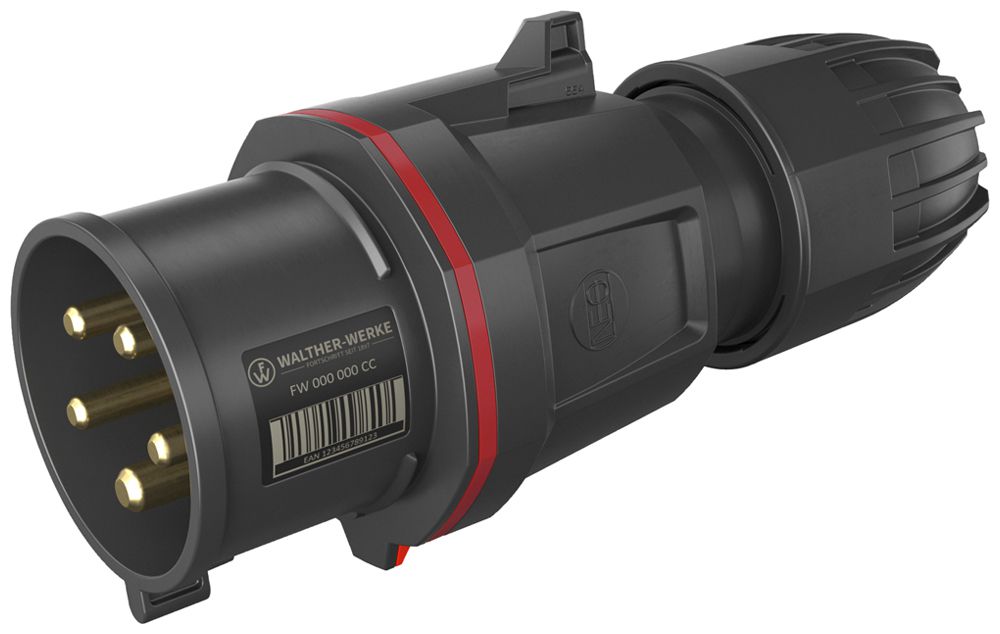 Fiche CEE NEO 5P 32A 380…415V 6h rouge IP54 borne à vis