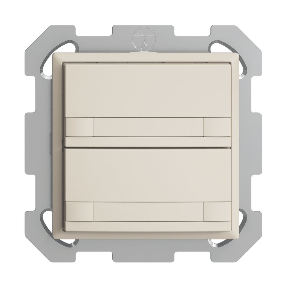 Poussoir KNX RGB ENC EDUE, 250mW, s.LED, papier, 2×poussoir comm.2×touches crema