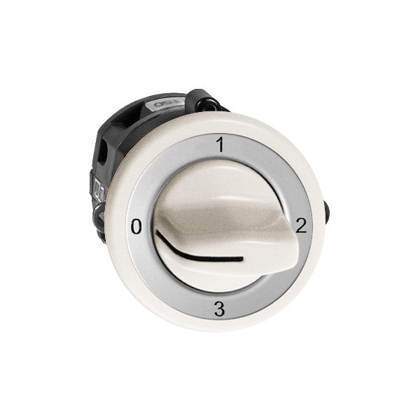 Interrupteur rotatif ENC FH 5/2P blanc, avec manette