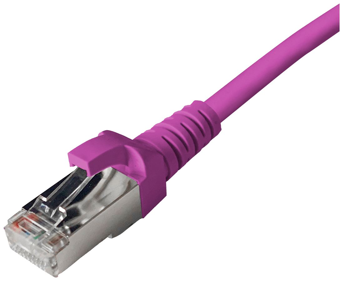 Patchkabel RJ45 Dätwyler 5502 flex PVC CAT5e S/UTP AWG26 1:1 violett 3.5m