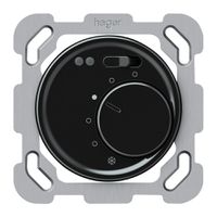 Termostato ambiente INC origin riscaldamento pavimento 230VAC 5…30°C 10A nero