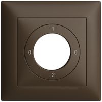 Frontset EDIZIOdue 0-1-0-2 coffee 88×88mm für Schlüsselschalter