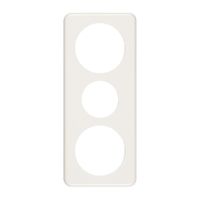 Placca di copertura 3×1 58-43-58 bianco