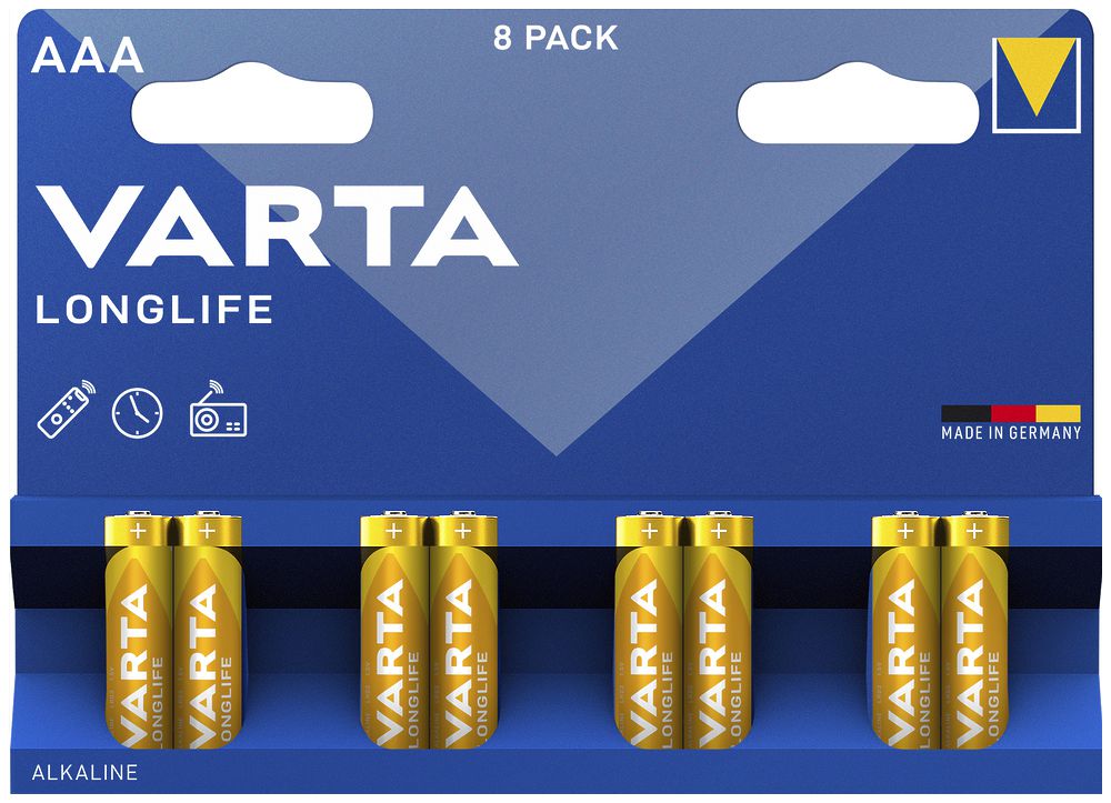 Batterie VARTA Longlife AAA Blister à 8 Stück