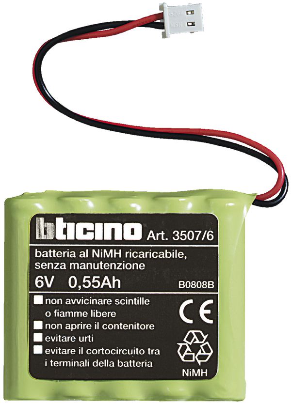 Batterie 6V, 0.5Ah, pour centrale de gestion de température