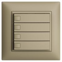 UP-KNX-Taster RGB EDUE FMI, 250mW, o.LED, 4×Taste, 1×Tastenb., sa