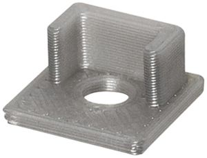 Capot de fermeture DOTLUX DXF3/W matière synth.10×10×5mm gris passage de câble